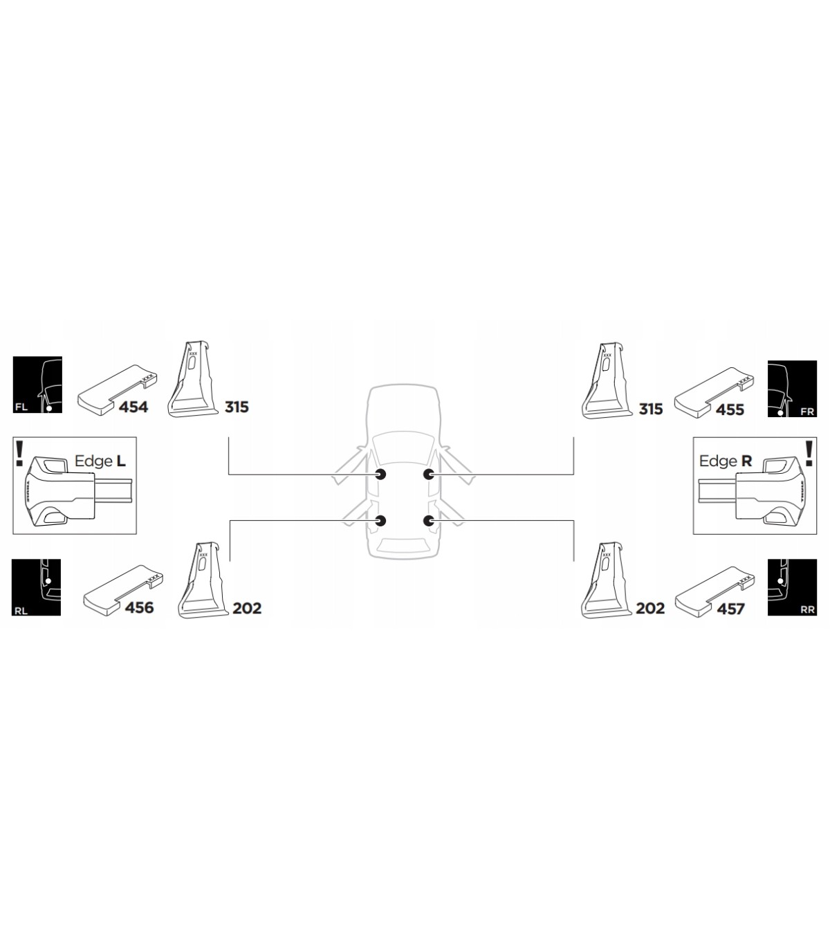 Thule 145150 do bagażnika KIA Optima Sedan 2016-20