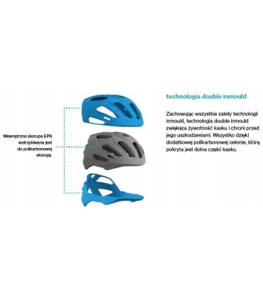 Kask rowerowy górski MTB Uvex Quatro CC 52-57 3D