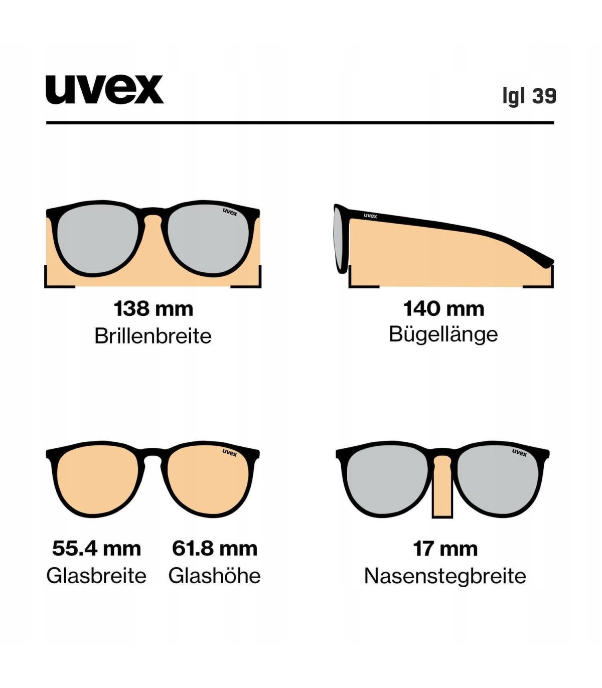 UVEX lgl 39 Okulary przeciwsłoneczne Lifestyle UV