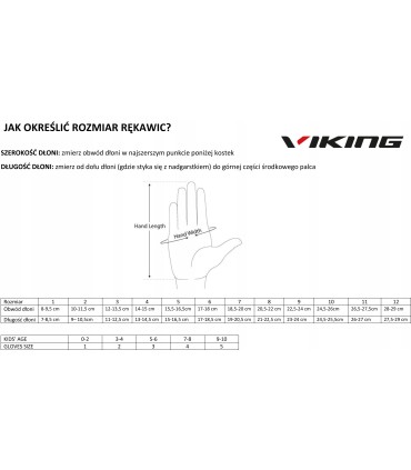 Rękawice Nordic Walking VIKING Hadar GTXInfinium 7