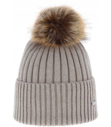 Damska czapka zimowa z pomponem VIKING HANNA