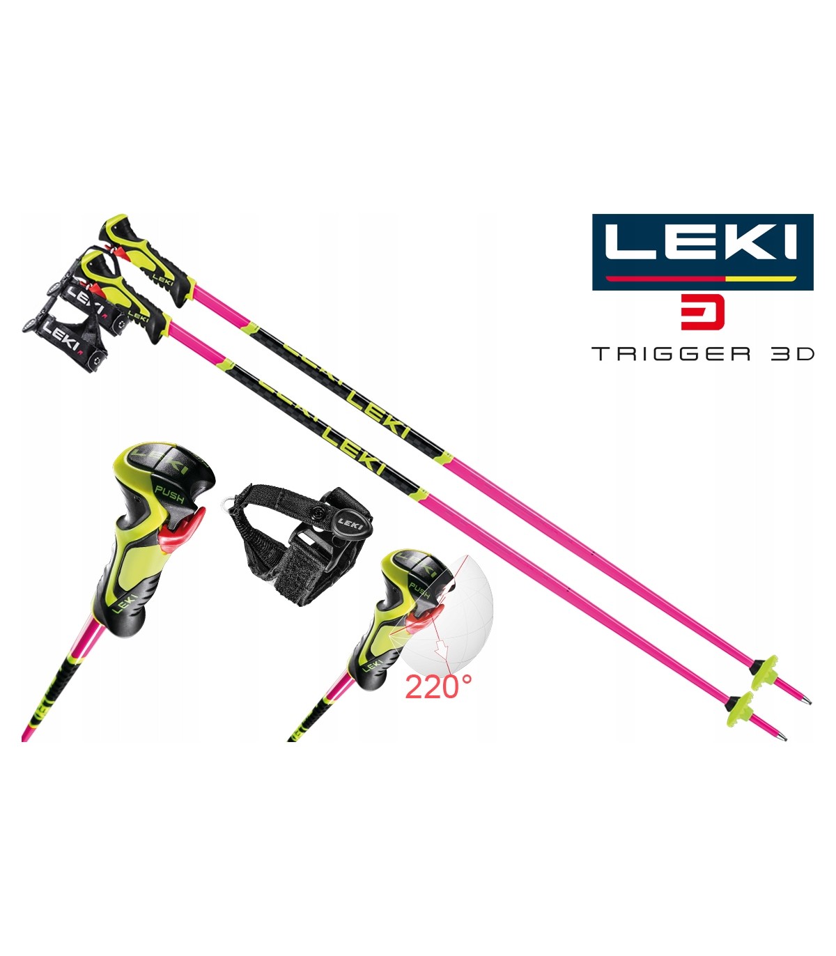 Kije zjazdowe LEKI WORLDCUP LITE SL 3D 120cm 22/23