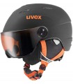 Kask narciarski dziecięcy z szybą 54-56 +pokrowiec