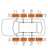 Bagażnik belki dachowe reling Audi A6 C6 2004-2011