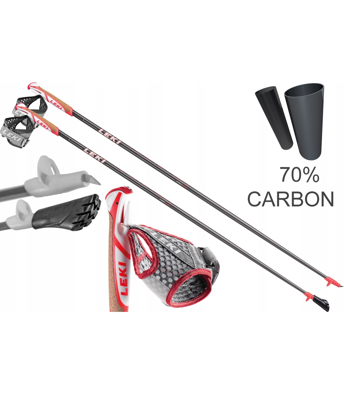 Kije Kijki Nordic Walking LEKI Flash Carbon 115cm