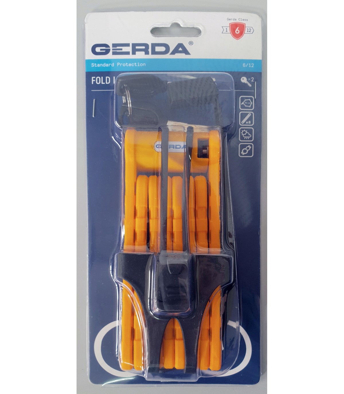 Zapięcie rowerowe składane GERDA Fold Lite 950V
