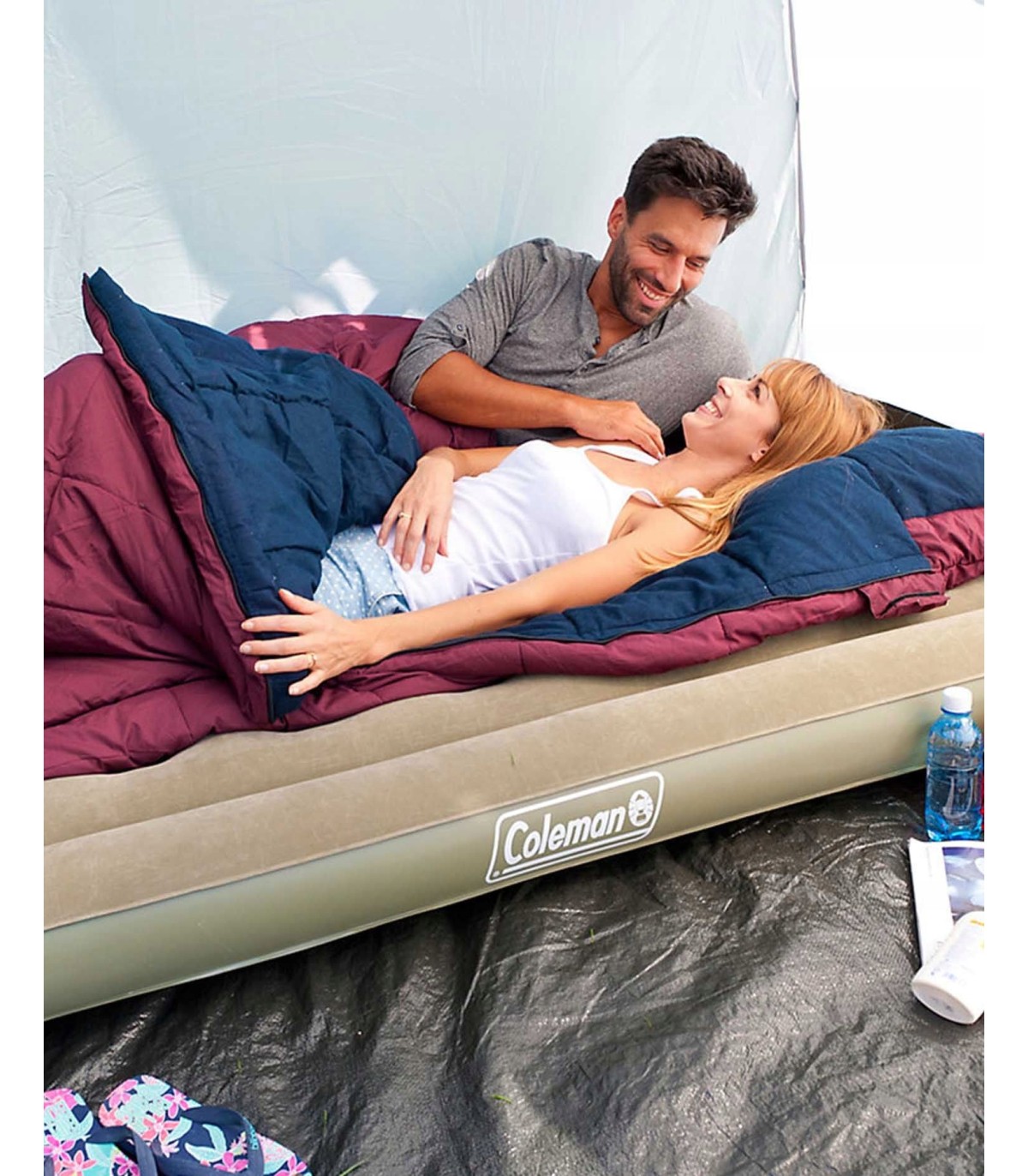 MATERAC 2 osobowy dmuchany COLEMAN 189x120x17cm